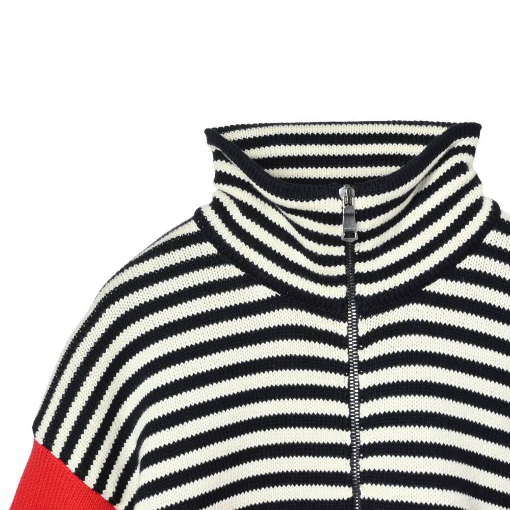 GUCCI GG ボーダー切替 ジップ ニット ジャケット - メルカリ