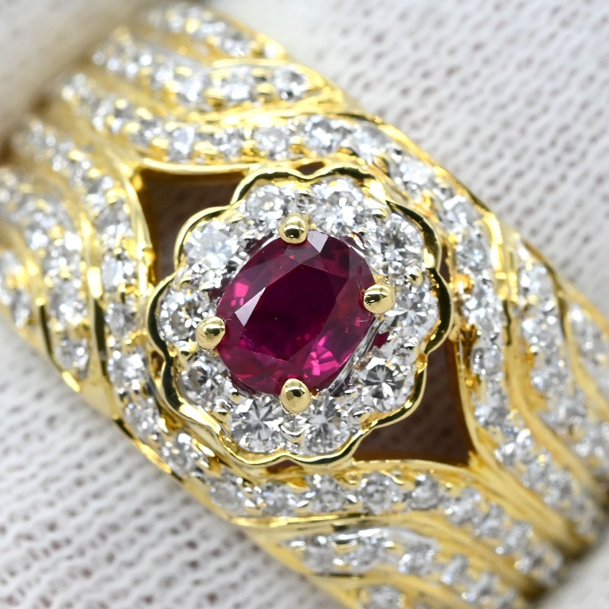 K18YG K18YG ルビー リング 0.35CT ルビー リング 0.35CT ルビー K18YG 