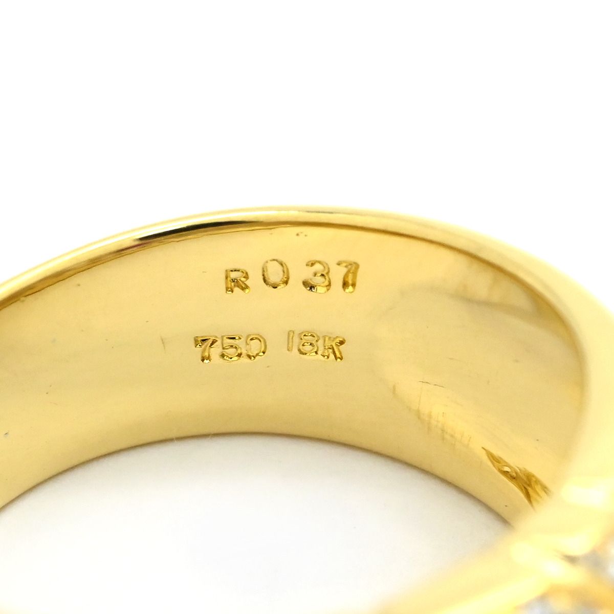 リング 指輪 ルビー ダイヤリング K18YG ルビー ダイヤモンド イエロー