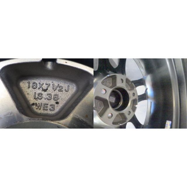 1411】Weds Kranze SCINTILL 168EVO◇18x7.5J 5穴 PCD114.3 +38◇1本