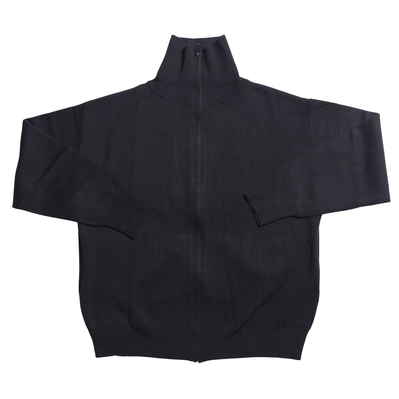 ダブルフェイスフルジップジャケット ユニクロU ブラック 黒 XL ニット uniqlo ユニクロ ダブルフェイスフルジップジャケット ブラック 黒 XL