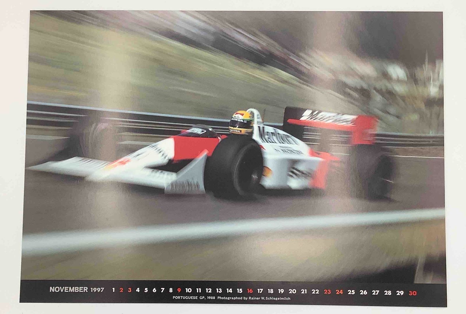 アイルトン・セナ オフィシャルカレンダー 1997年 F1 Ayrton Senna