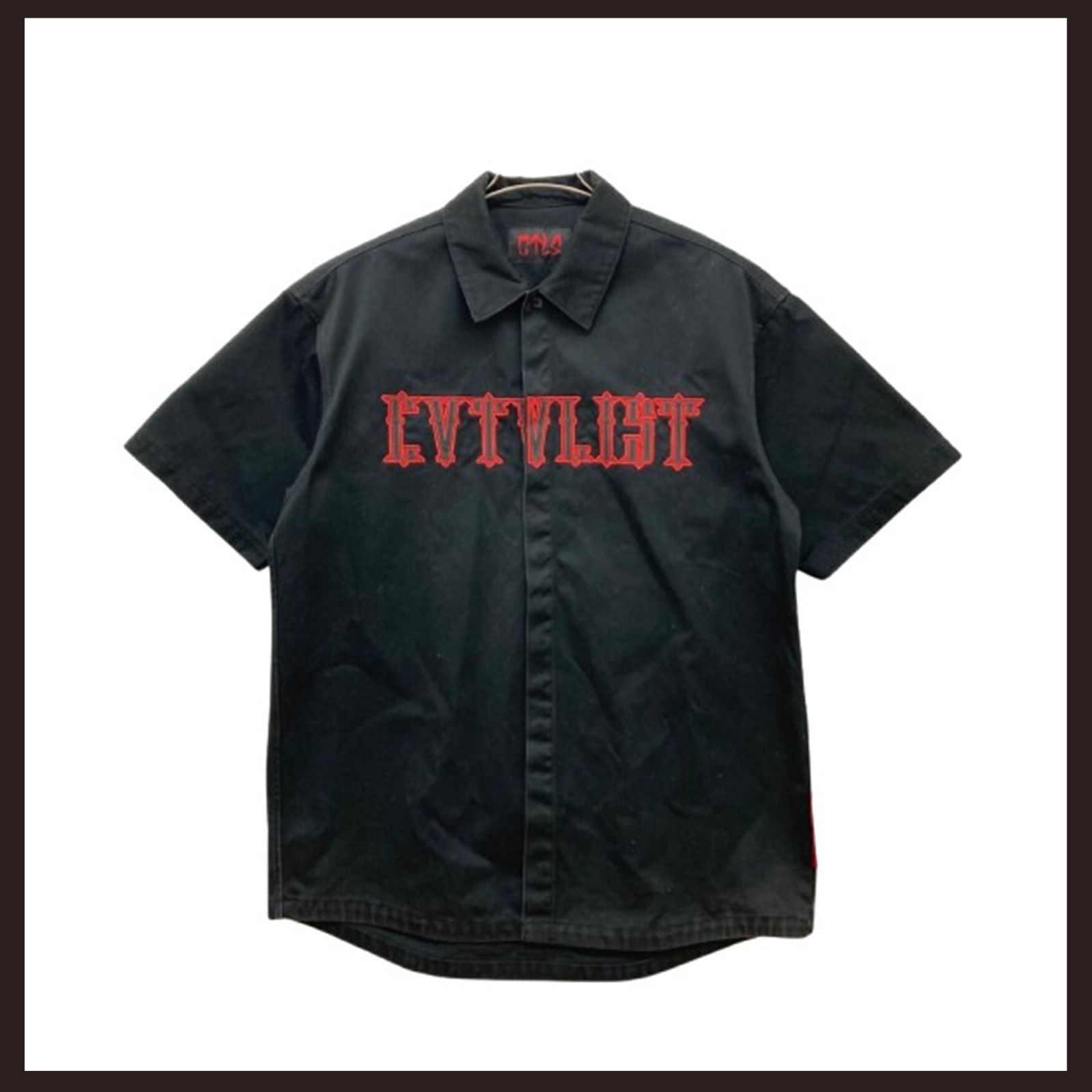 新品未使用 CVTVLIST（カタリスト） ビッグロゴ チノシャツ 2 ブラック