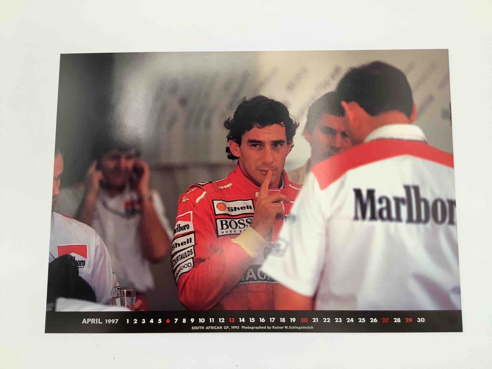 アイルトン・セナ オフィシャルカレンダー 1997年 F1 Ayrton Senna