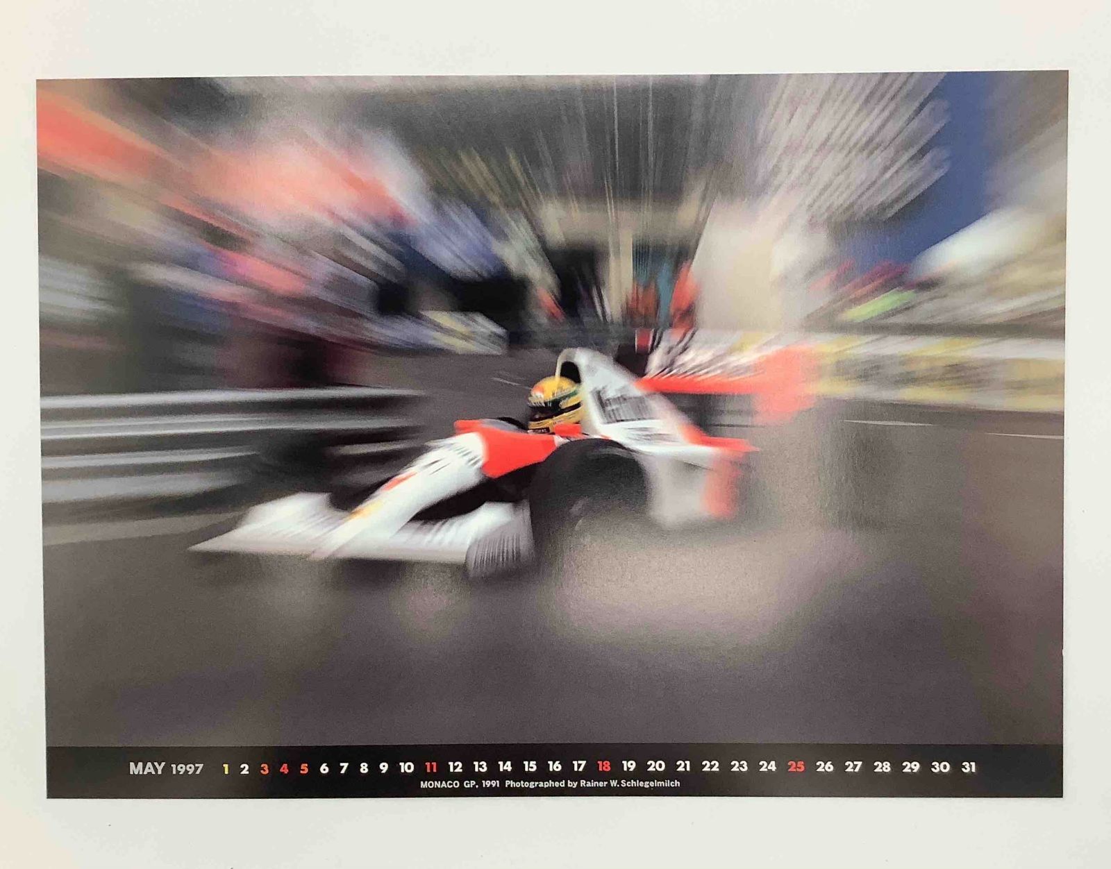 アイルトン・セナ オフィシャルカレンダー 1997年 F1 Ayrton Senna