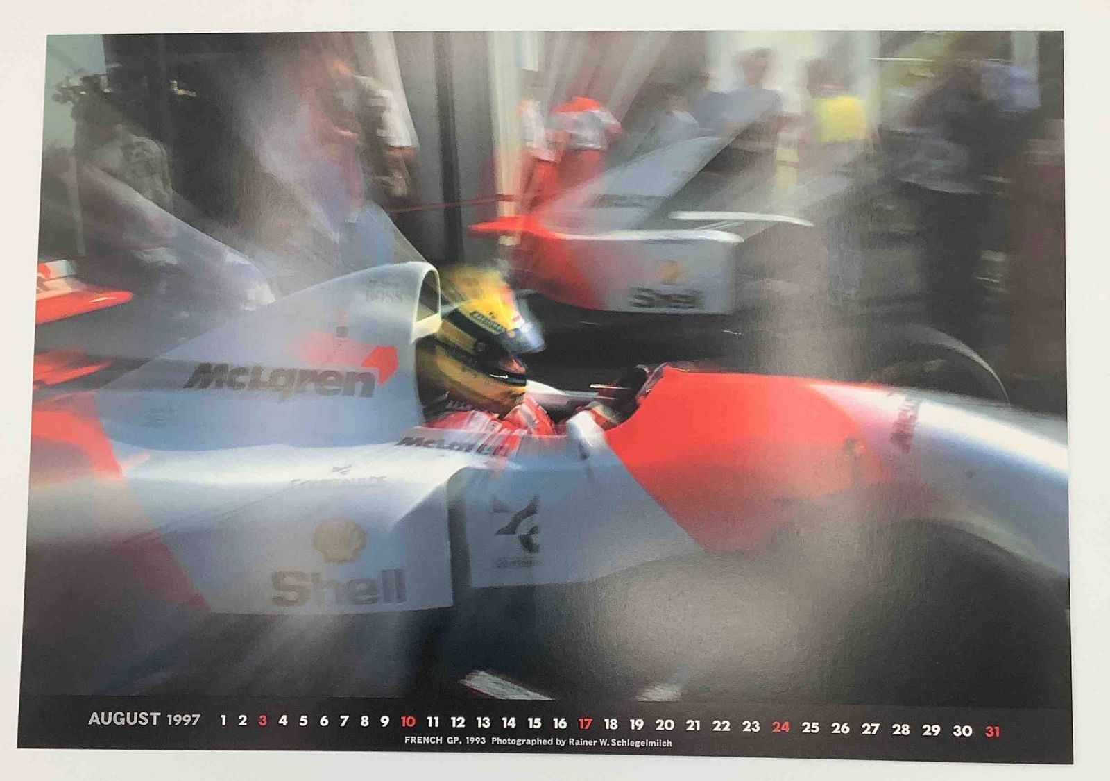 アイルトン・セナ オフィシャルカレンダー 1997年 F1 Ayrton Senna