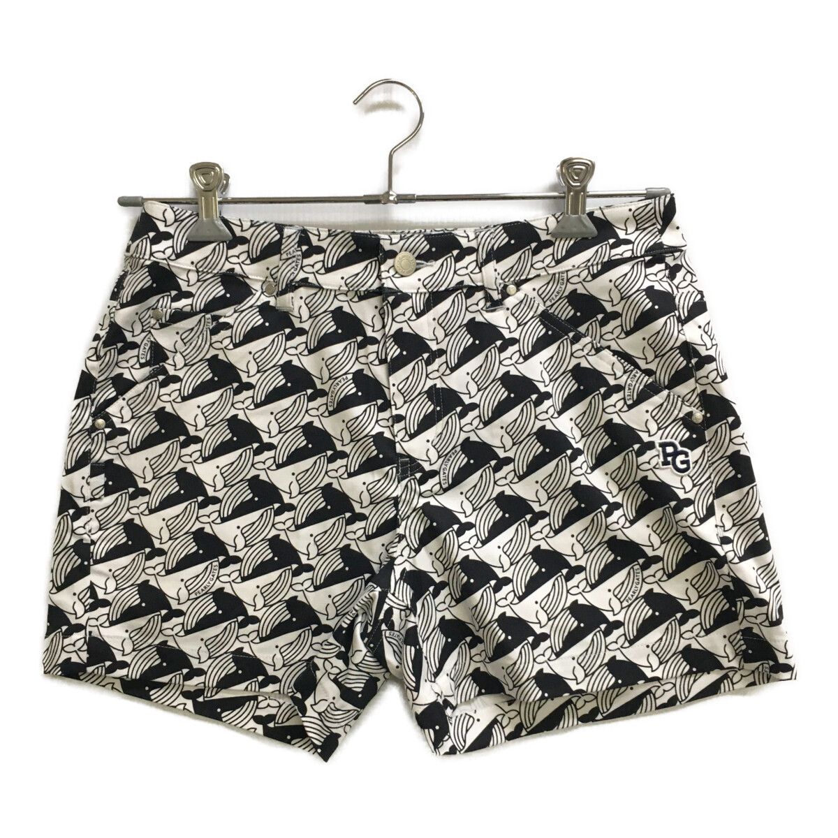 パーリーゲイツ　カタログモデルくじらプリントレディースショートパンツサイズ0 パーリーゲイツ カタログモデルくじらプリントレディースショート