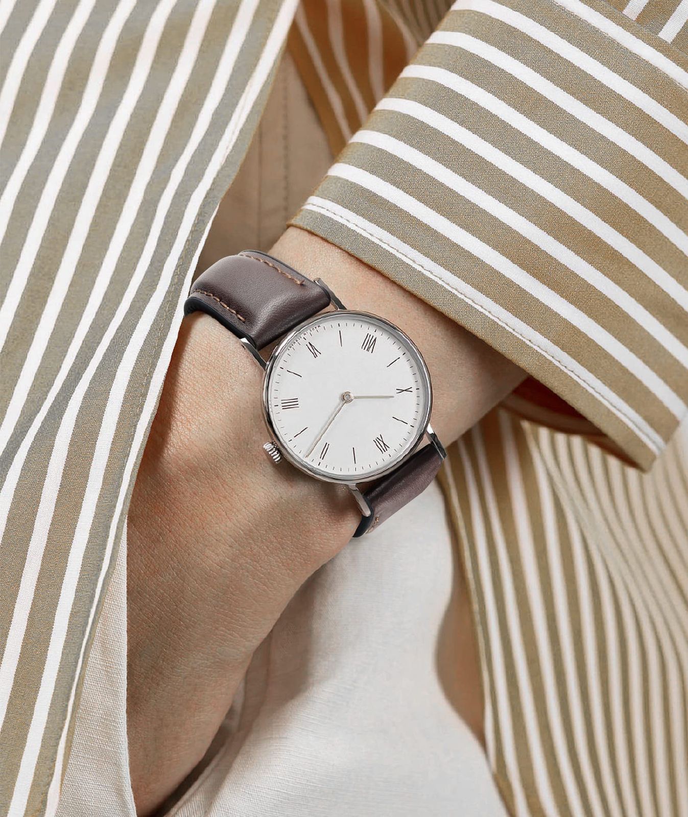 レザー 時計バンド 内側のラバー 通気性 [BINLUN] | BINLUN] クイック 