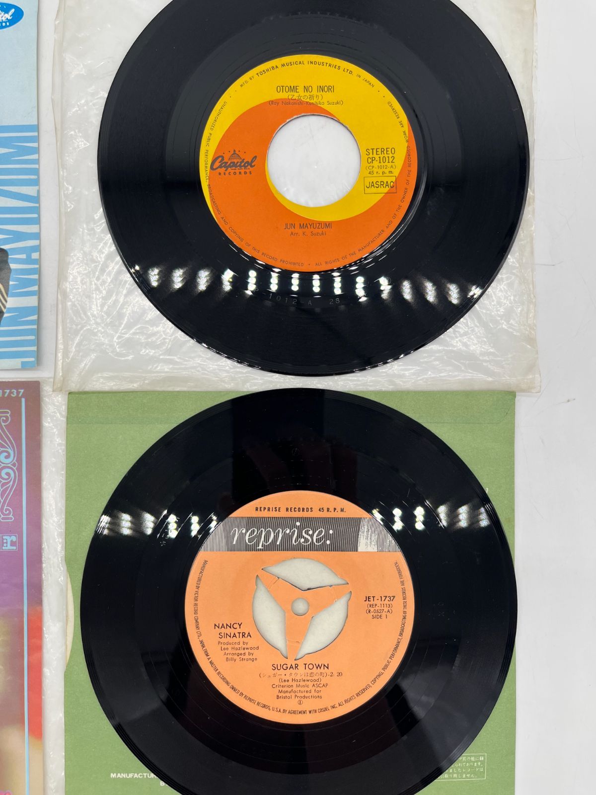 レコード EP盤 シングルレコード 8枚セット 山口百恵 ジュディ・オング