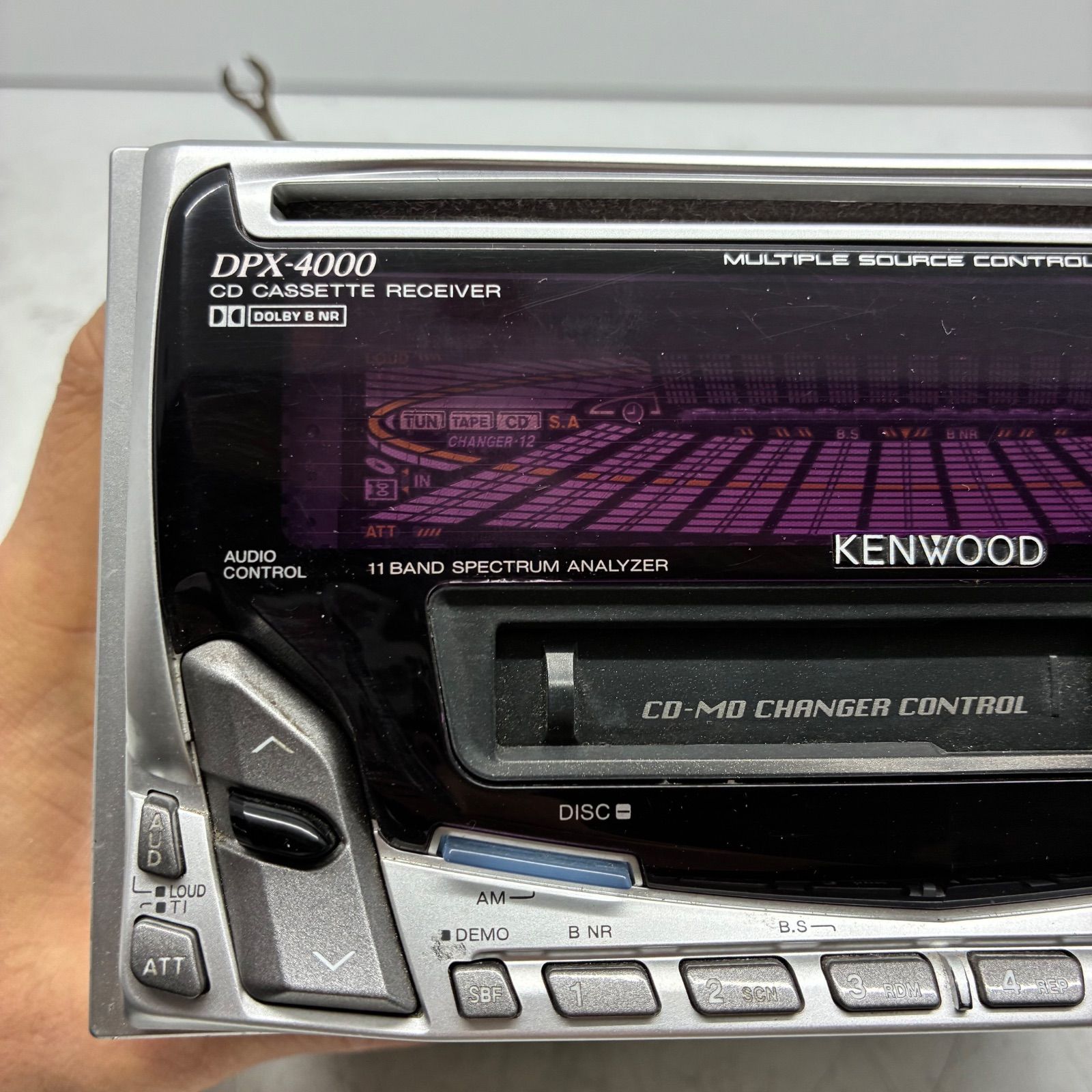 カーオーディオ DPX-4000 当時物】KENWOOD ケンウッド DPX-4000 2DIN カーオーディオ チューナー