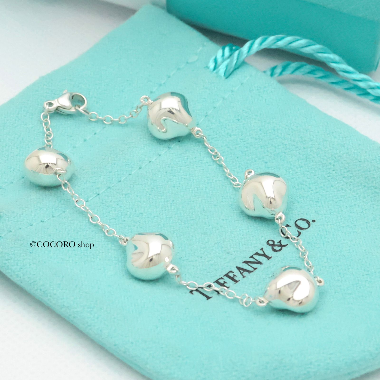 美品】ティファニー TIFFANY&Co. 5連 ファイブ ナゲット エルサ