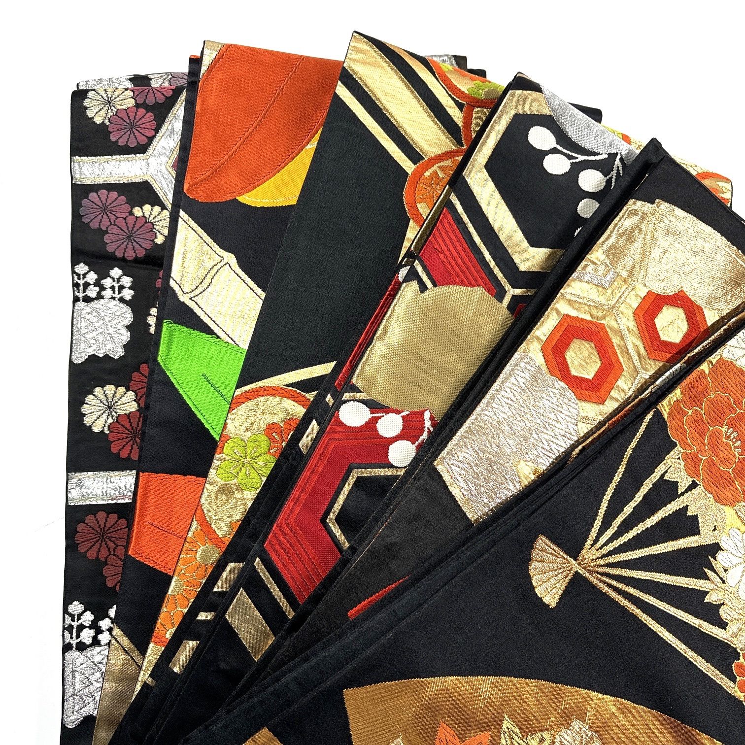 袋帯 6本 正絹 帯まとめ売り 同梱購入歓迎 リメイク用 着付け練習用