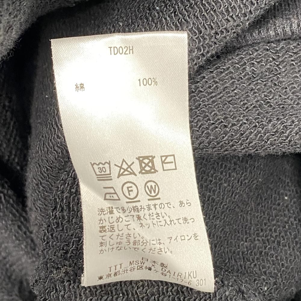 中古】DAIRIKU × TTT MSW × Lieu スウェット パーカー ブラック