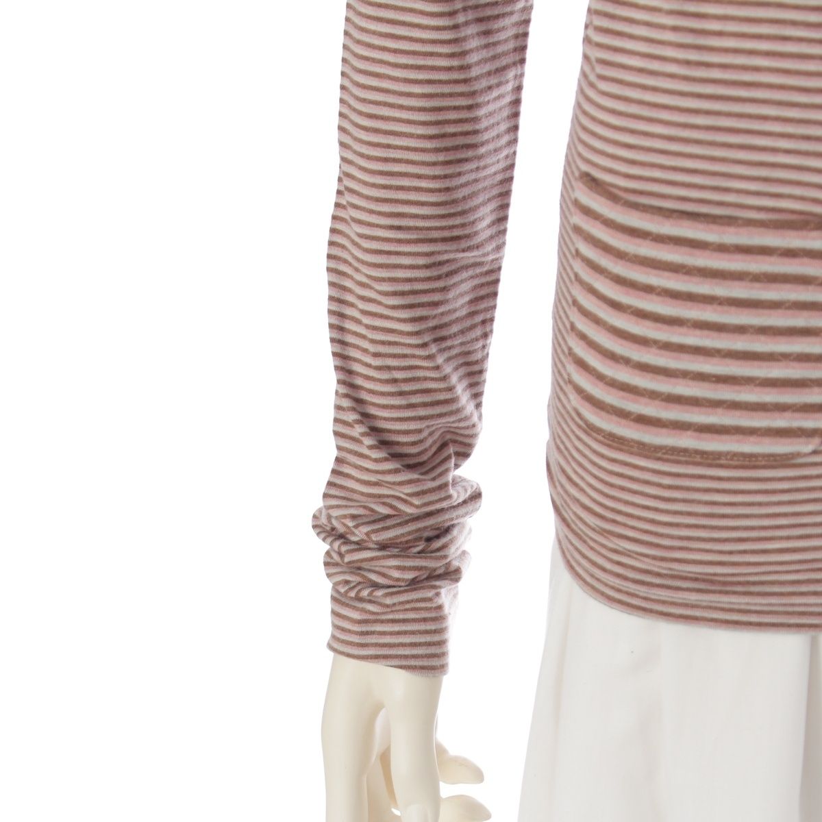 シャネル 05A コットン×アンゴラ×カシミヤ ボーダー タートルネック