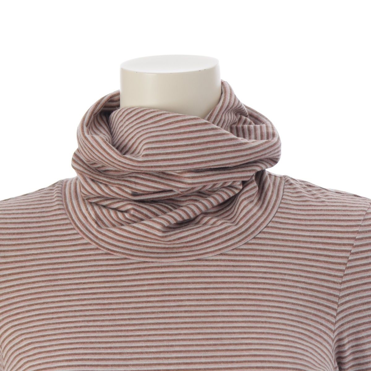 シャネル 05A コットン×アンゴラ×カシミヤ ボーダー タートルネック