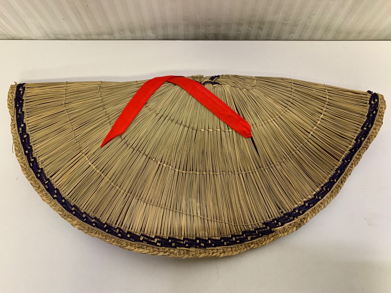 おけさ笠 折編笠 おり編笠 赤紐 2枚セット おけさ笠 折編笠 おり編笠 赤紐 2枚セット おけさ笠 おり編笠 折編笠