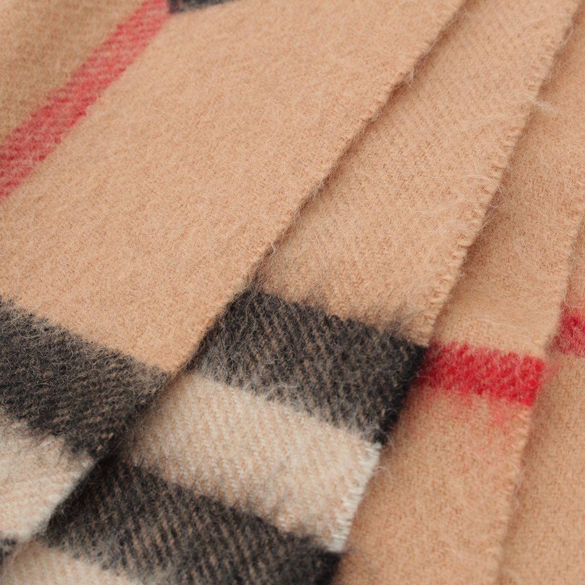 バーバリー カシミヤ ノバチェック ハート マフラー 3201316 ブラウン