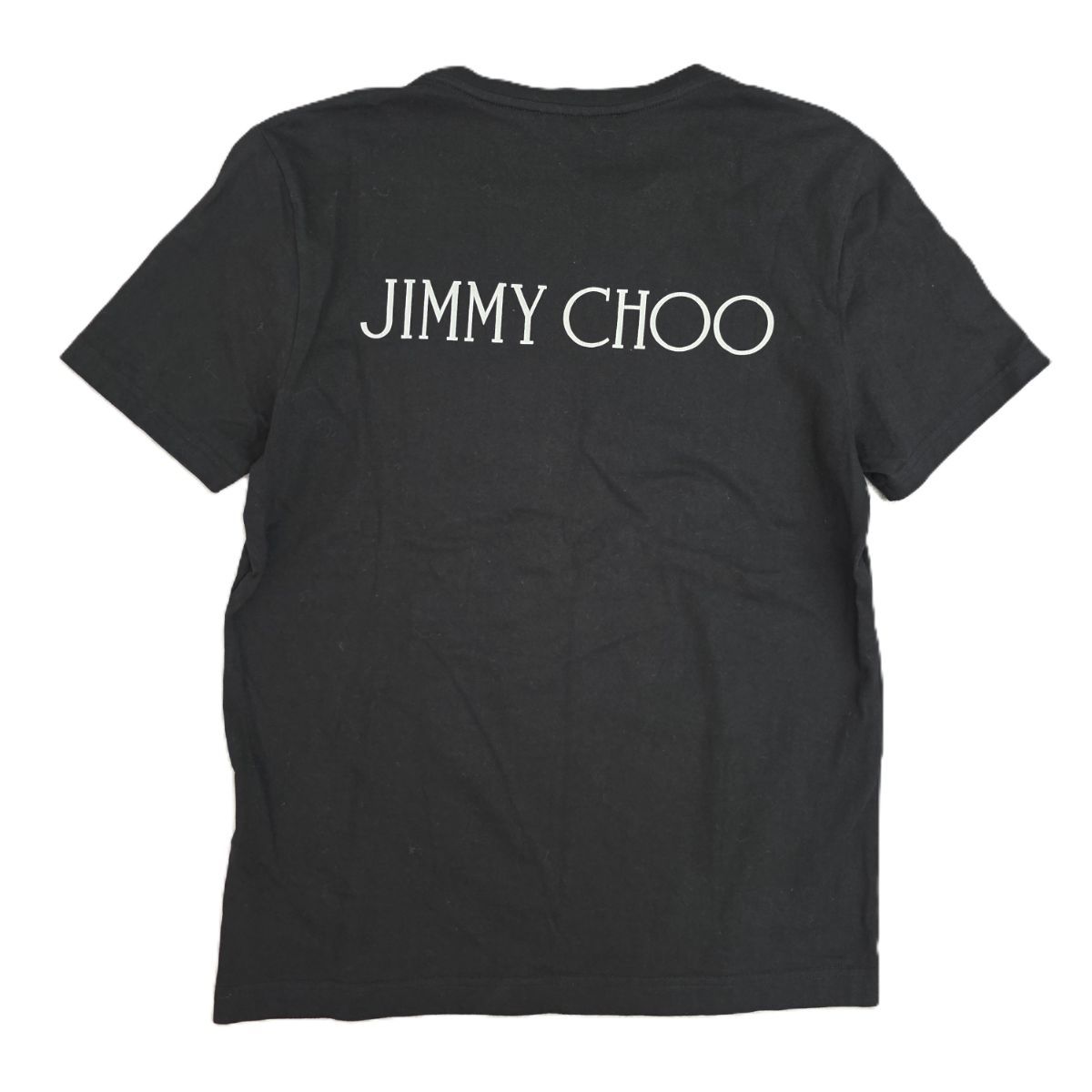 JIMMY CHOO ジミーチュウ ロゴプリント コットンTシャツ クルーネック