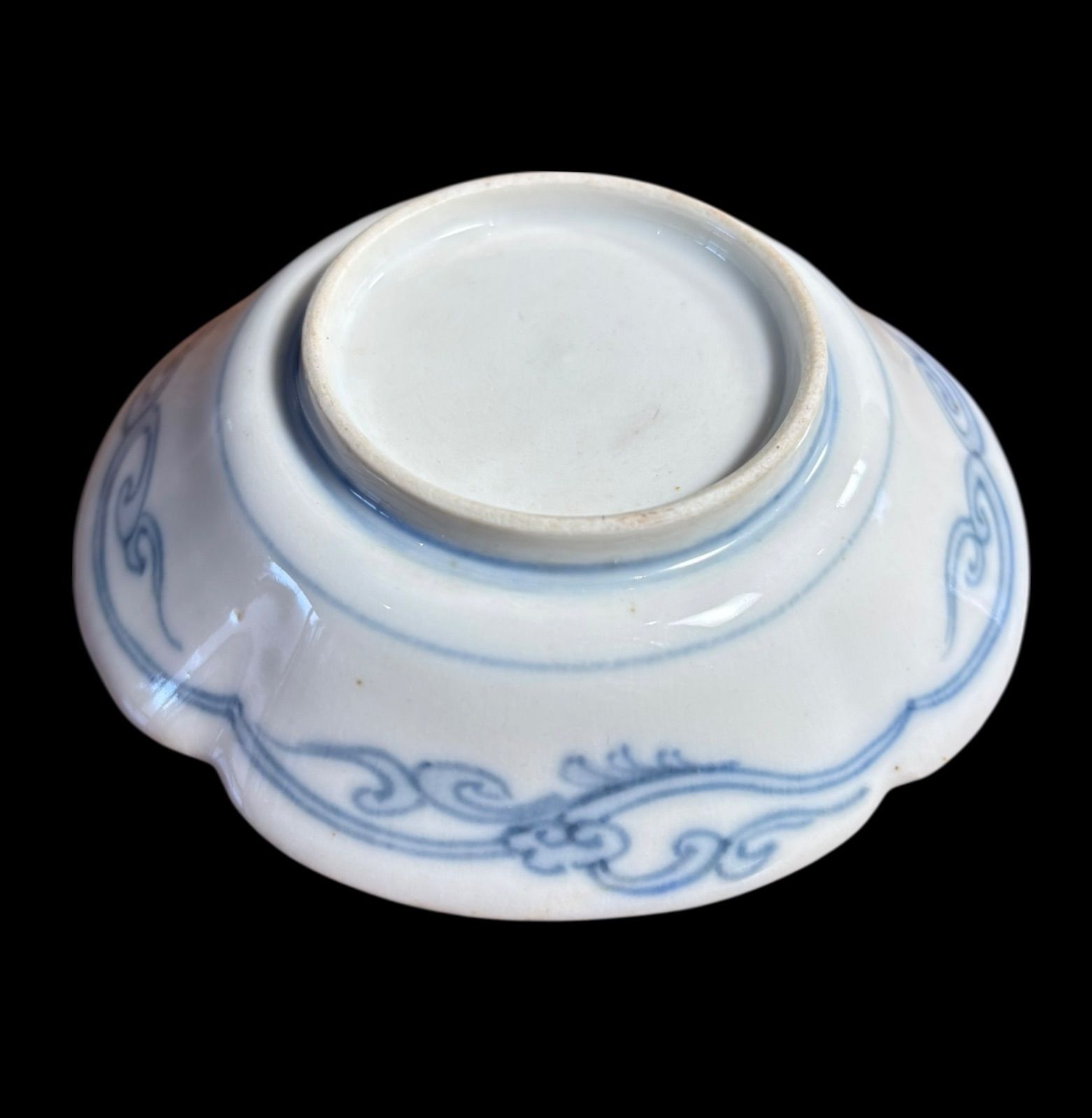 5客セット】古伊万里 金彩 小皿 龍風景文図 色絵 向付 銘々皿 時代物