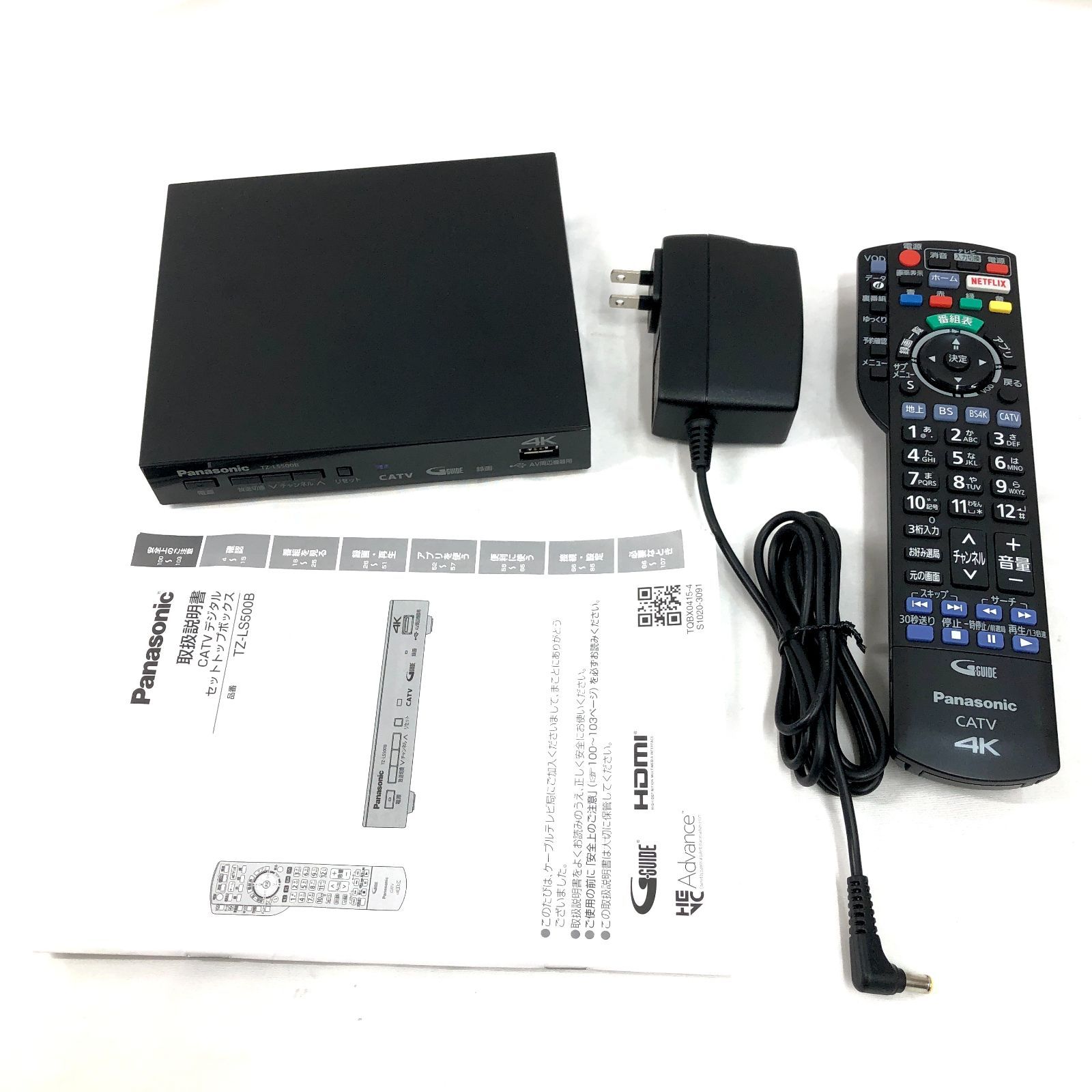 パナソニック Panasonic 4K テレビ周辺機器 TZ-LS500B STB ケーブル