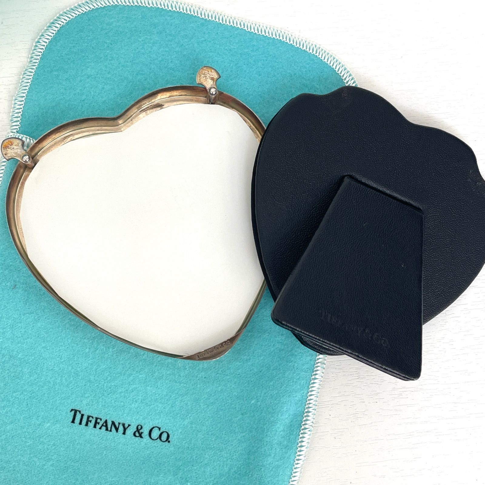 【良品】Tiffany ティファニー 写真立て フォトフレーム ハート型 ティファニー ハート フォトフレーム 写真立て 925