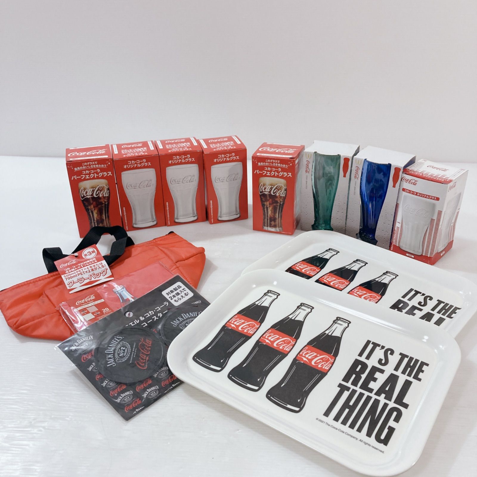 コカ・コーラ グラス8本 クーラーボックス コースター テーブル