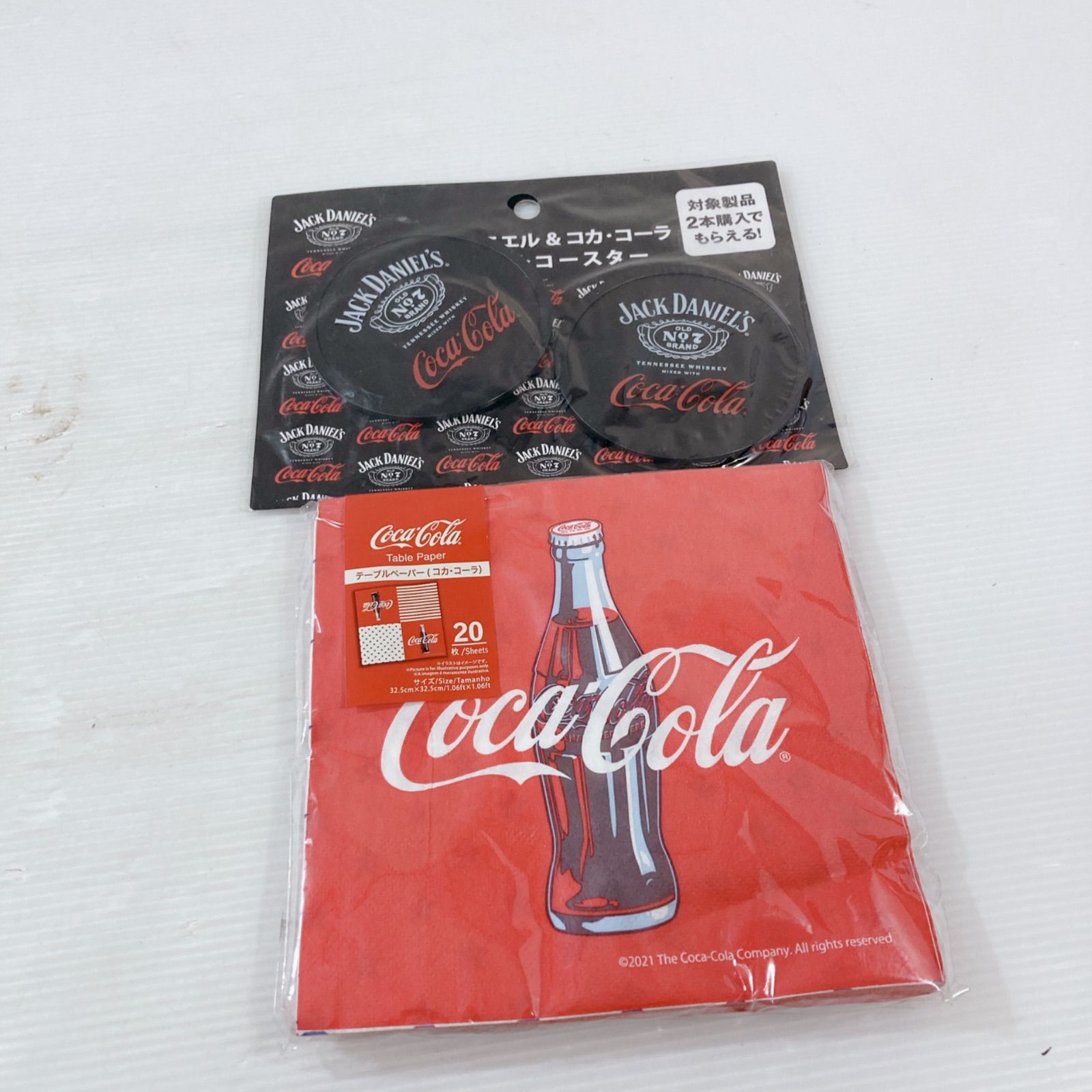 コカ・コーラ グラス8本 クーラーボックス コースター テーブル