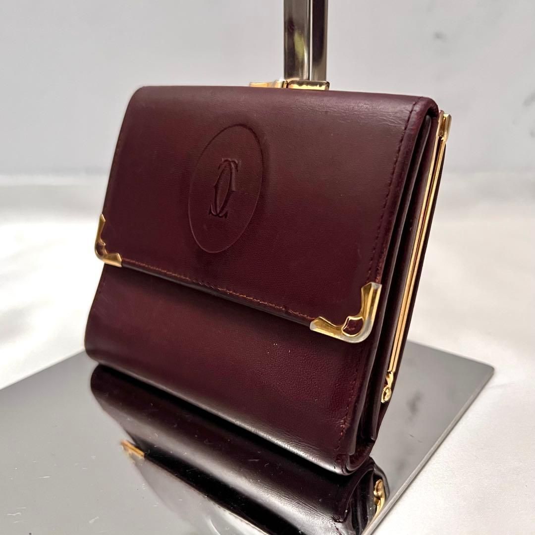 美品✨カルティエ　マネークリップ　マストライン　レザー　ボルドー　ゴールド金具 楽天市場】Cartier カルティエ マストライン 手帳カバー 6穴式