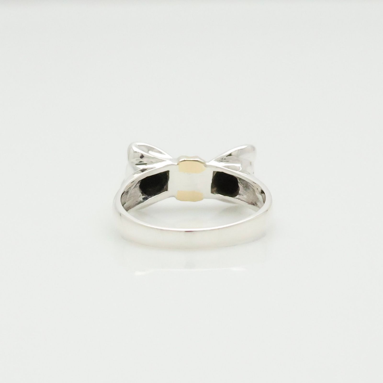 美品】ティファニー TIFFANY＆Co. リボン コンビ リング 11号 AG925