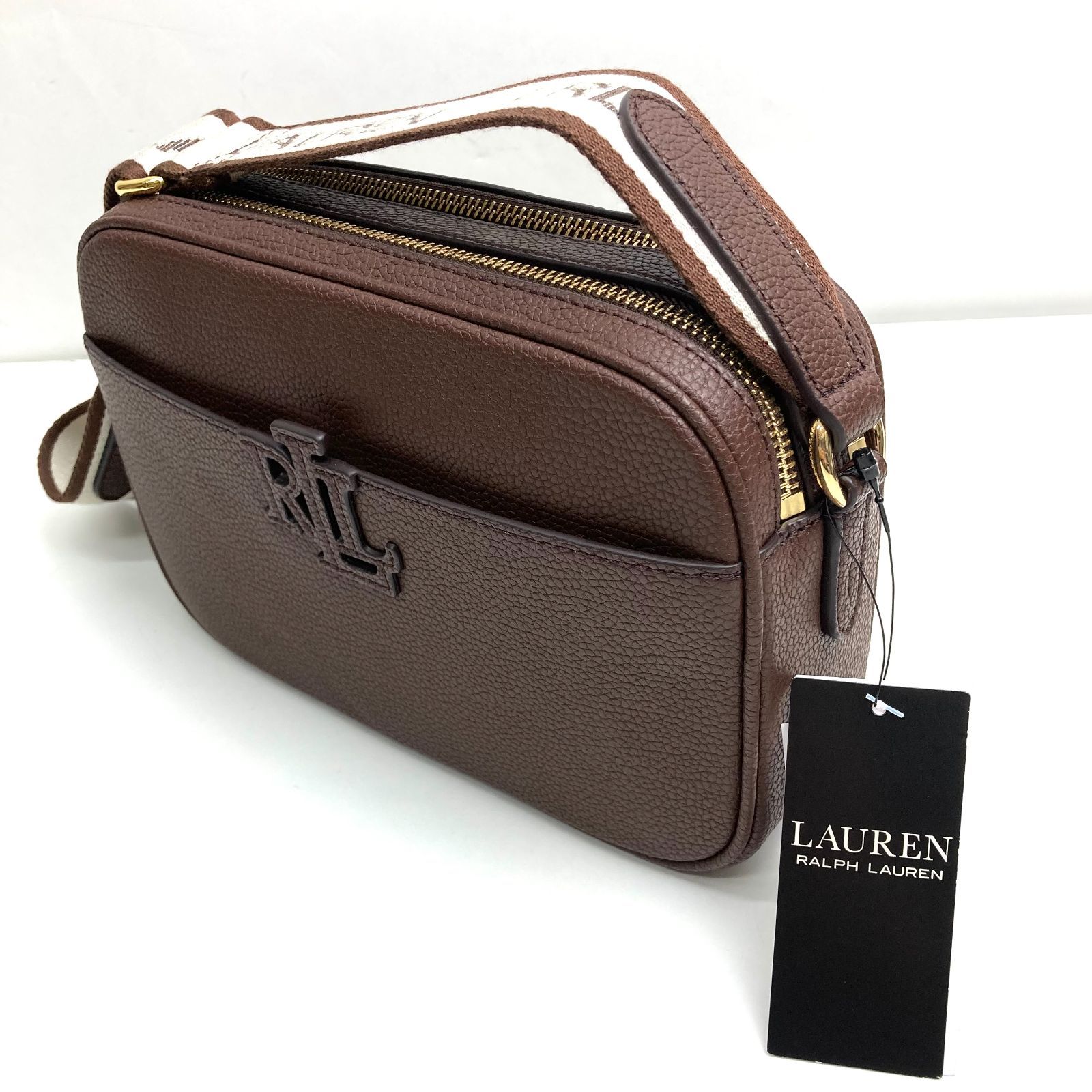 【未使用に近い】ローレンラルフローレン　ショルダーバッグ　RLLロゴ　ブラウン 中古・古着通販】RALPH LAUREN (ラルフローレン) RALPH LAUREN ロゴ