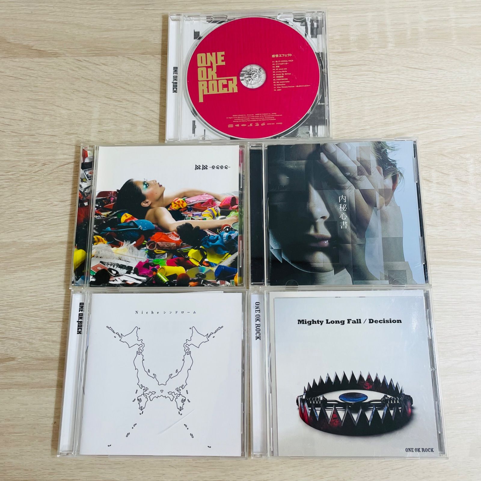 ONE OK ROCK シングルCD 全9枚セット 帯付き ONE OK ROCK 初期CD5枚セット まとめ売り - メルカリ