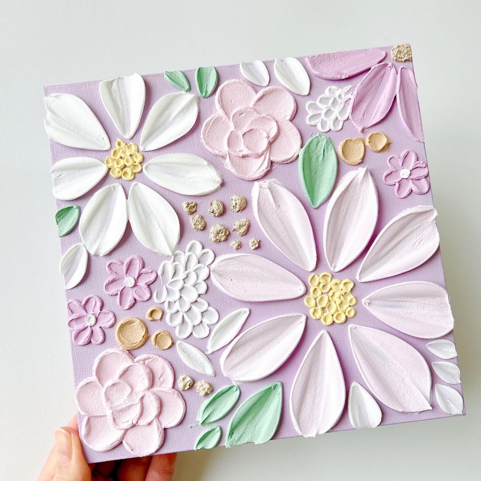 テクスチャーアート　絵画　インテリア　花　現代アート　アートパネル アート No.505 テクスチャーアート 抽象画 インテリア小物 立体アート