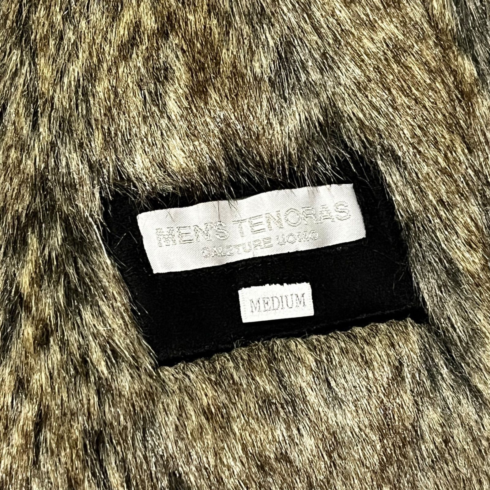 (美品) メンズティノラス ￼ムートン コート ファー チェスター MEN'S TENORAS メンズティノラス フェイクムートンコート チェスター