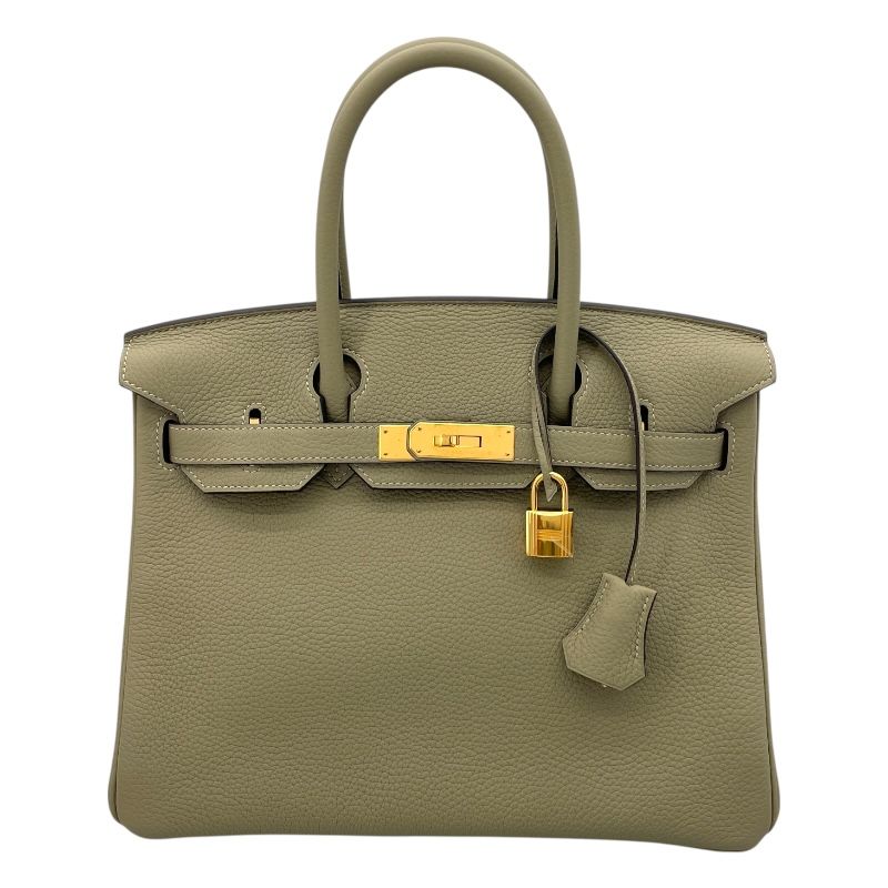 エルメス HERMES バーキン30 A刻 セージ GD金具 トゴ レディース