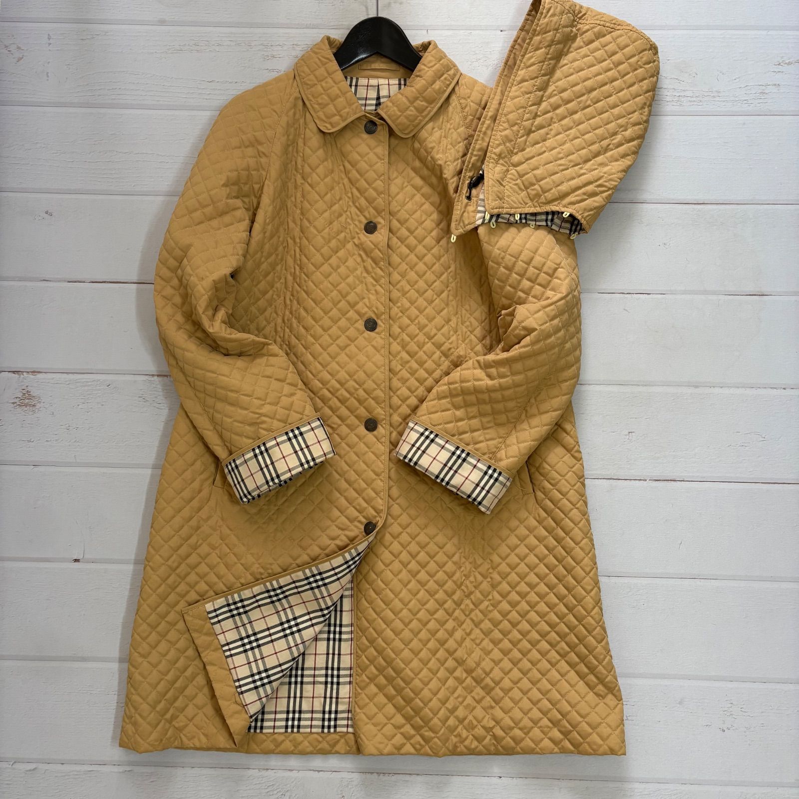 バーバリーロンドン Burberry London キルティングコート ノバチェック