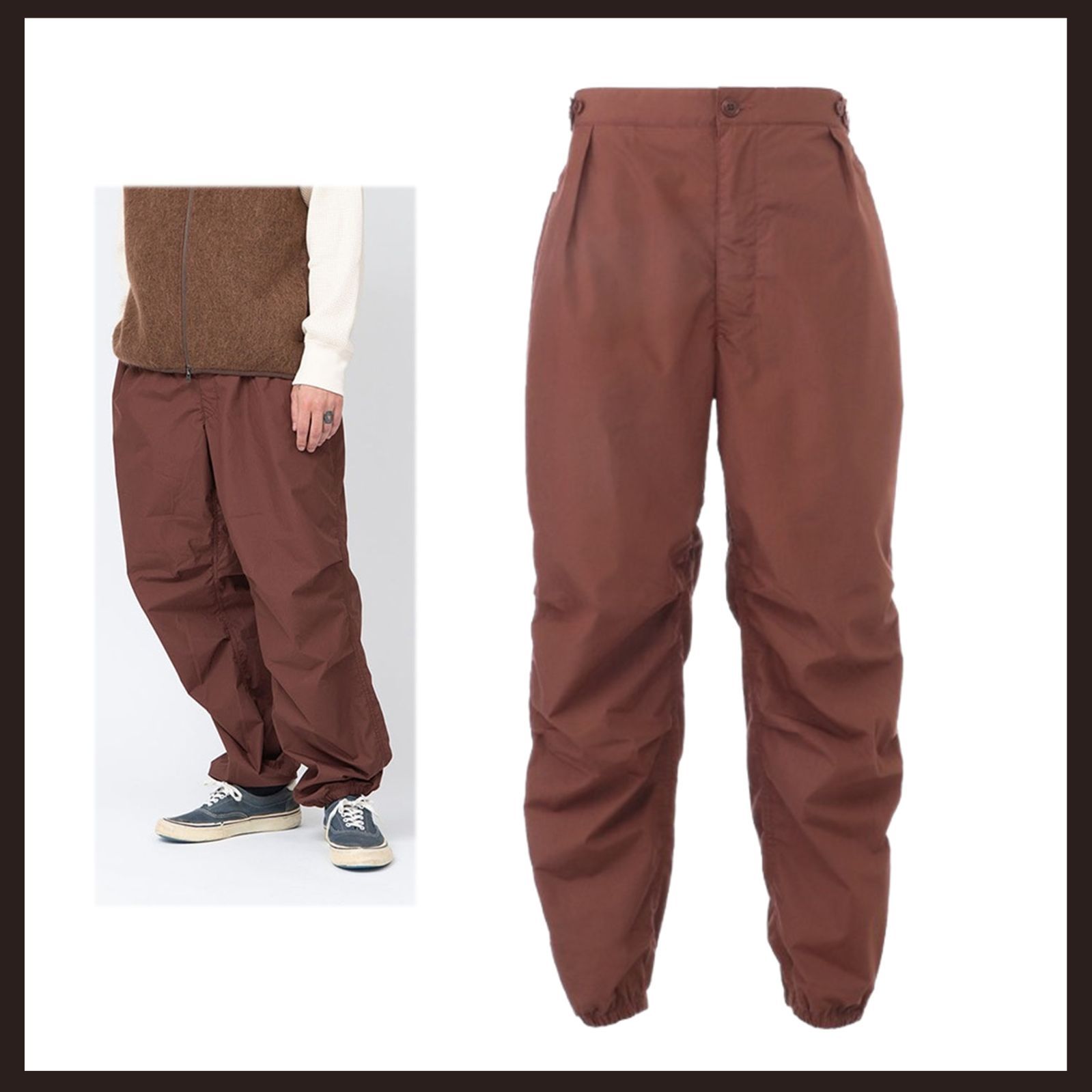 ＜新品＞レディース1/Mサイズ位　ナナミカ　デッキパンツ　ブリック ブラウン 新品 未使用 nanamica（ナナミカ） デッキパンツ 34 ブリック - メルカリ