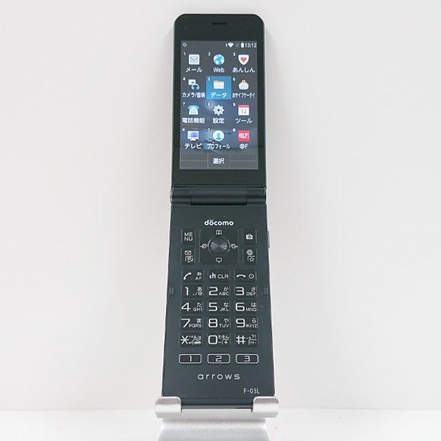 arrows ケータイ F-03L ドコモ ブラック 送料無料 本体 c15553 - メルカリ