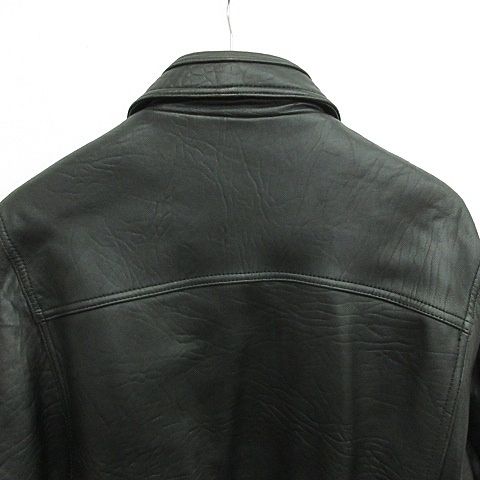 LEMONDE ジャケット ブルゾン 本革 レザー ブラック 黒 42 - メルカリ