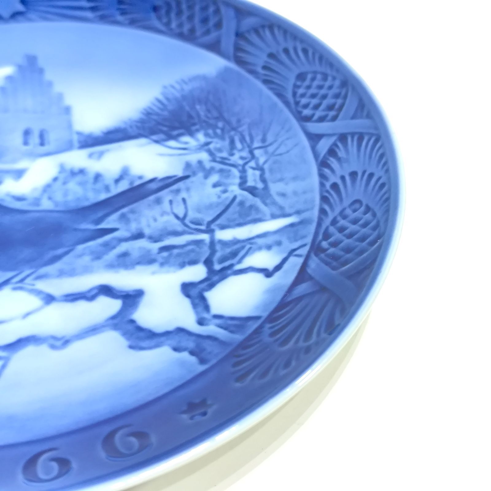 ロイヤルコペンハーゲン イヤープレート 1966年 昭和41年 教会の黒鳥