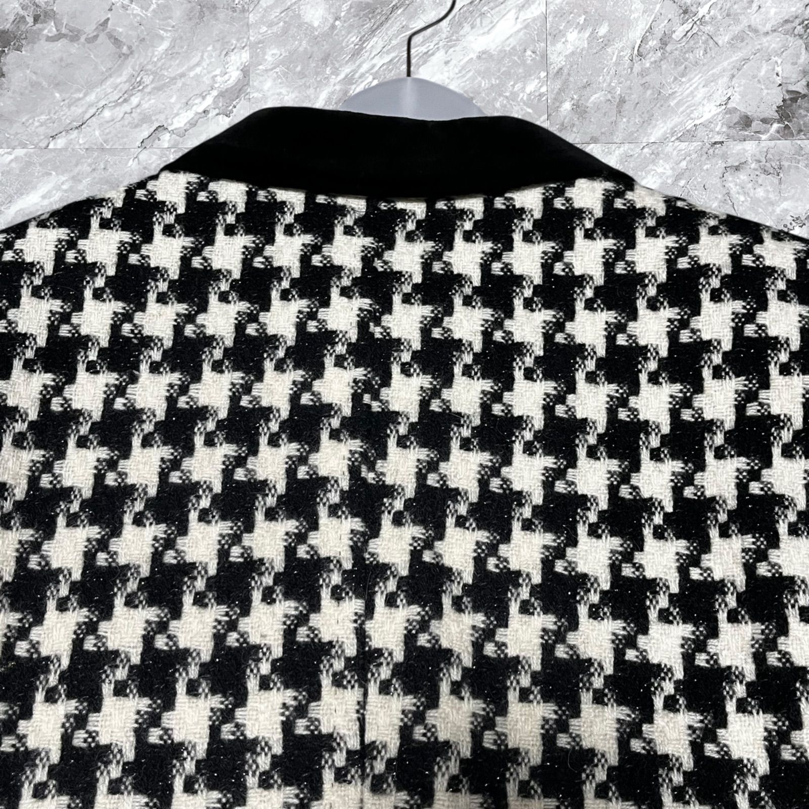 未使用タグ付き ラブレス チェスターコート 千鳥格子 ウール アンゴラ混 S 中古・古着通販】LOVELESS (ラブレス) 千鳥格子柄チェスターコート