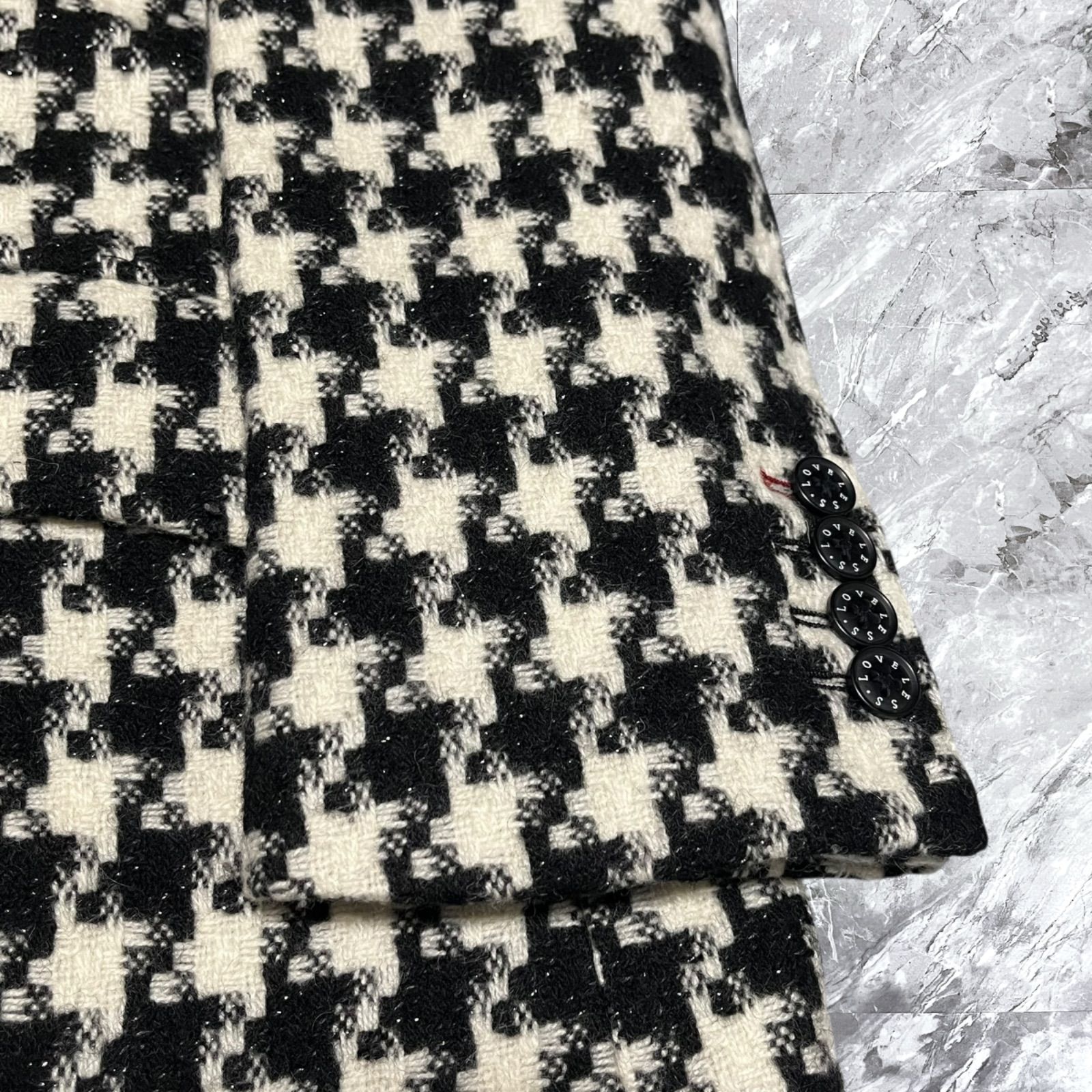 LOVELESS ラブレス チェスターコート ロングコート 千鳥格子 ウール