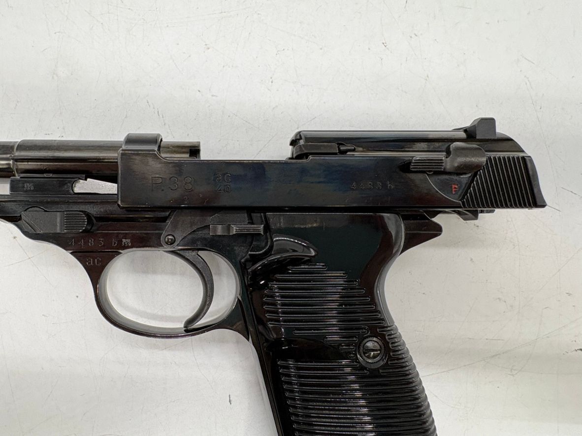 ♪0125 ジャンク MARUZEN ワルサーP38(AC40) ガスガン ブローバック