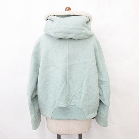 Lallia Mu ラリアムー ジャケット ジップアップ フード ボア ウール混