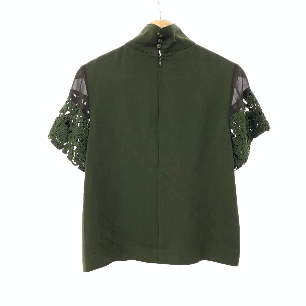 AKIRA NAKA アキラナカ ハイネックレースブラウス サイズ:36 AP1711KH