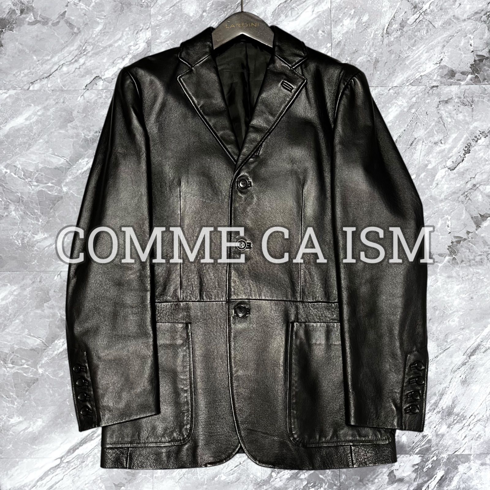 COMME CA ISM コムサイズム レザージャケット テーラードジャケット 本 