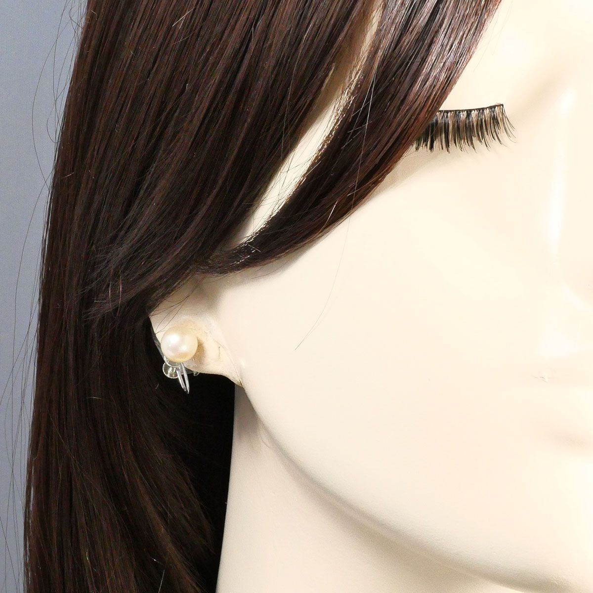 PT850/プラチナ イヤリング clip-on earrings パール（真珠） 総重量約 