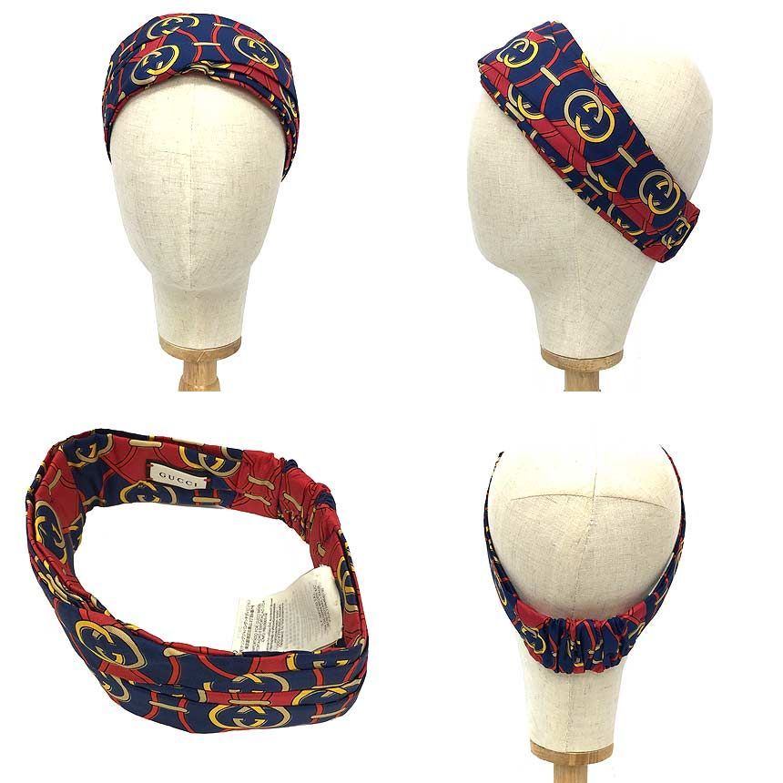 GUCCI グッチ インターロッキングG ランバス ヘアバンド 572207