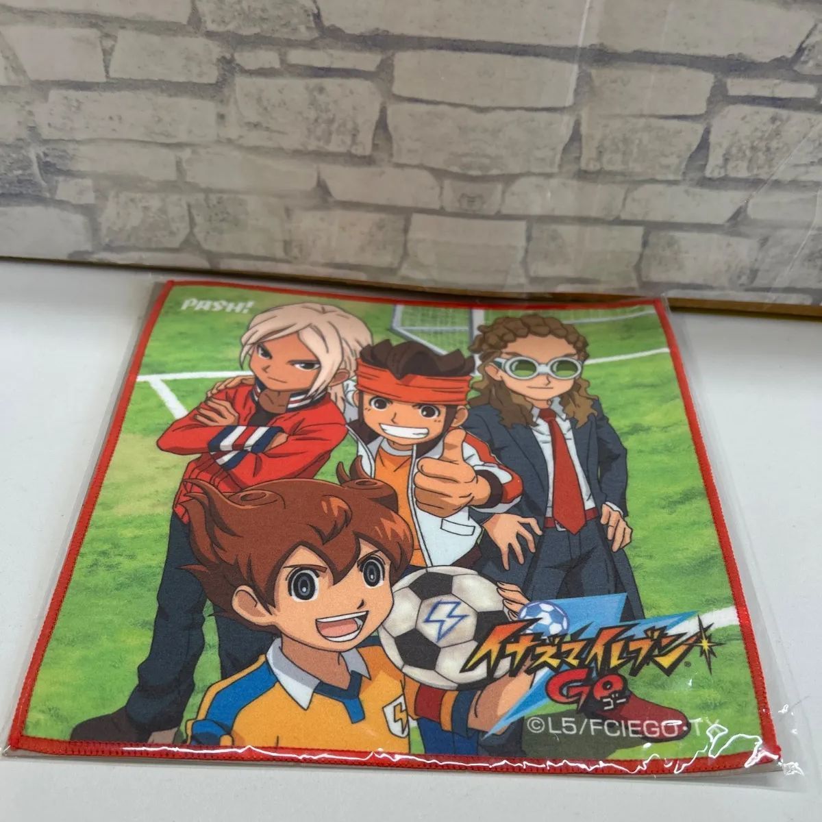 Q4-68】◎ イナズマイレブンGOマイクロファイバータオル 松風天馬 円