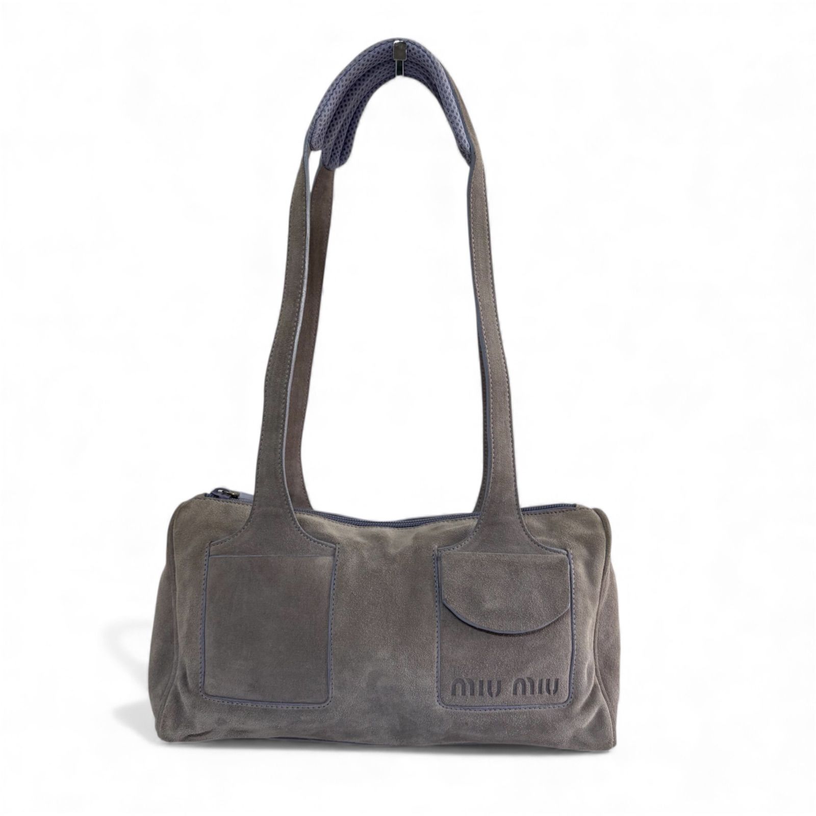 【miumiu】archive vintage bag ショルダー　ボストン 00s archive MIU MIU MULCH POCKET SHOULDER BAG suede アーカイブ