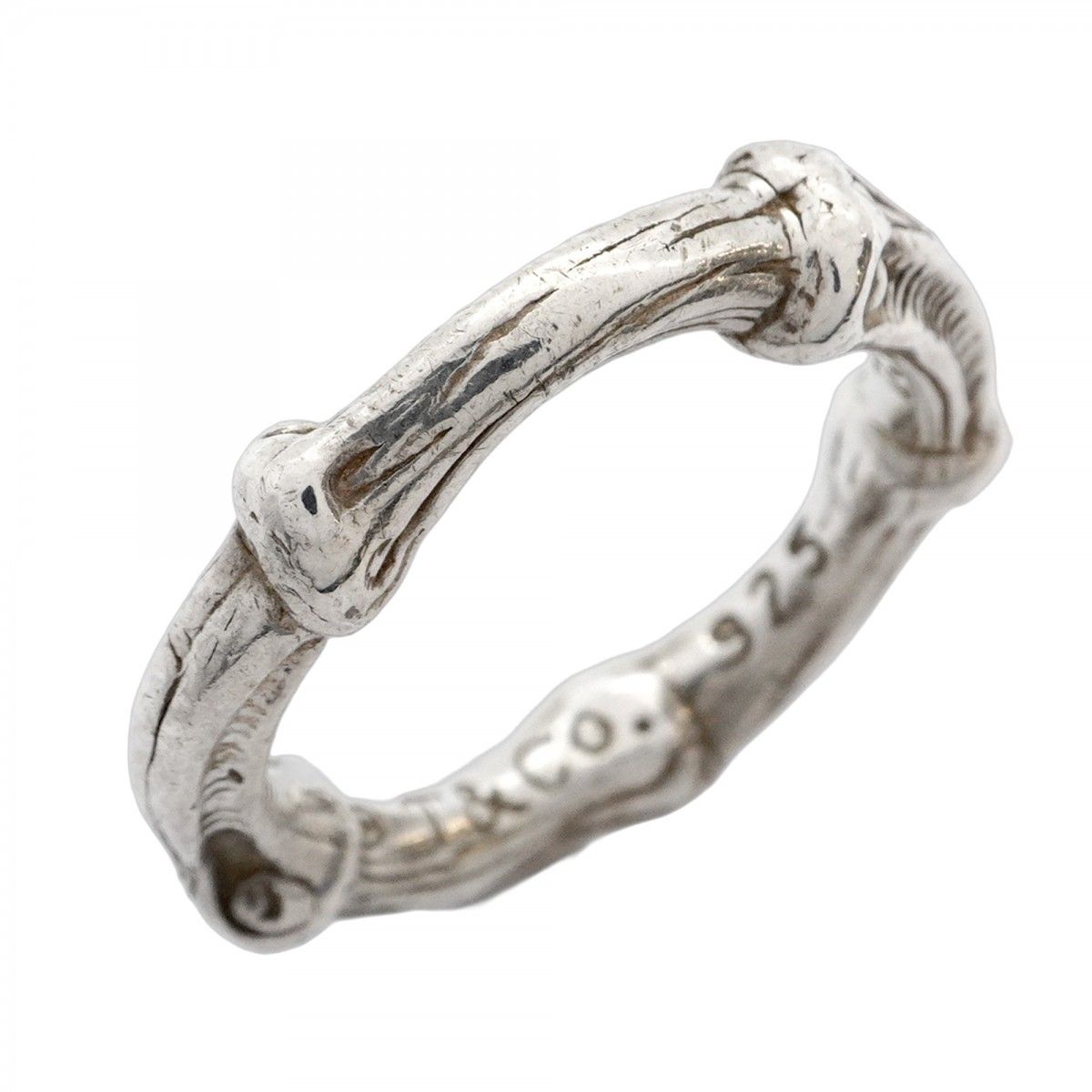 5job0192】ティファニー リング バンブー シルバー925 7.5号【中古